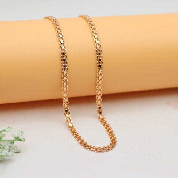 Chunky Rose Gold Chain Necklace – Bold 18 Inch Statement Piece, XPNL0205 - Picture 5 of 12